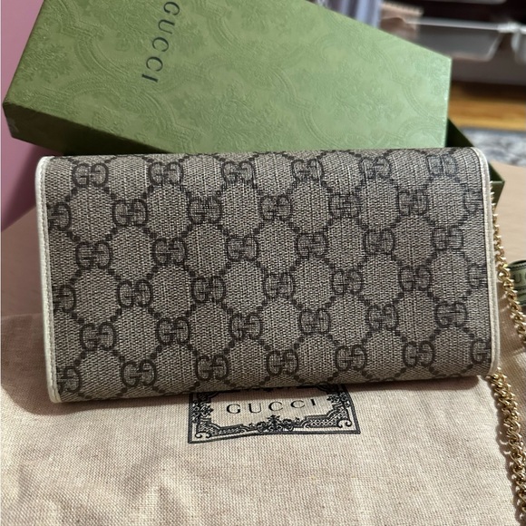 AUTHENTIC GUCCI HORSEBIT 1955 WALLET WITH CHAIN #Crossbody #ShoulderBag #Clutch - Picture 6 of 17